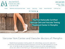 Tablet Screenshot of memphisvascular.com